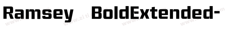 Ramsey BoldExtended字体转换